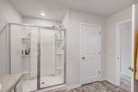 HUGE walk in shower, and second linen closet! (first linen closet is in the bedroom)