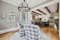 Sitting area 2 overlooking the living room and amazing breathtaking kitchen