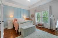 This additional bedroom provides a cozy retreat with plenty of space for personalization.