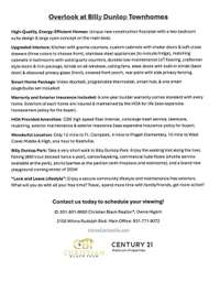 Neighborhood Info and Home Features
