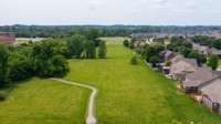 MJHS on left, walking trail, soccer across street