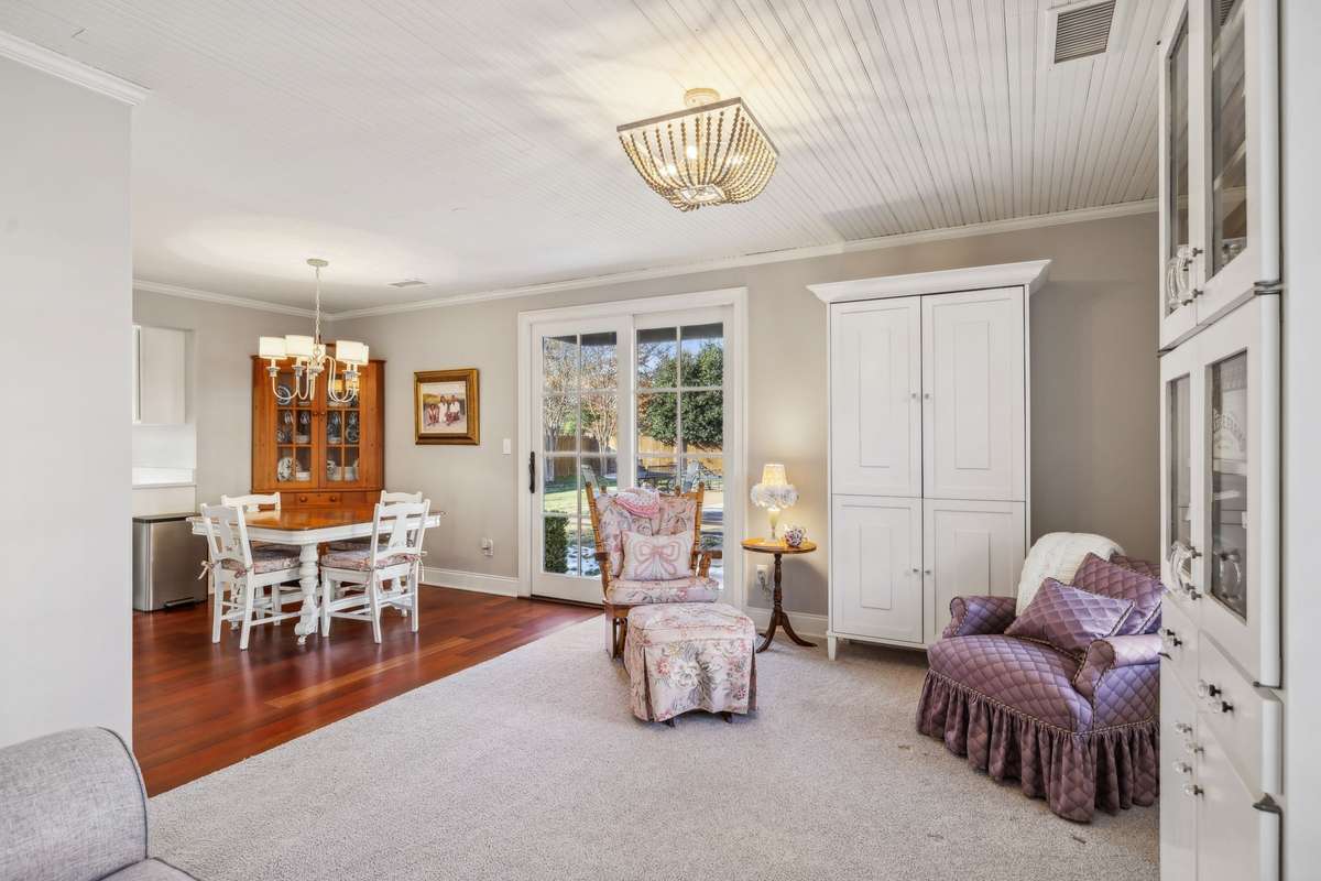 Charming Guest house.  These sliding doors open to the pool area
