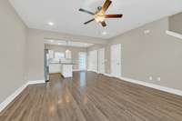 Flexible living + dining area to suit your needs