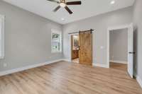 Master bedroom and suite
