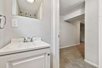 Half bath in the basement.