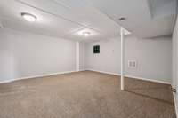 Plan your next movie or game night in this full finished basement.