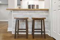 Enjoy your morning coffee or a quick breakfast before heading out the door at this eat in breakfast counter.