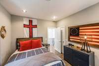 Upstairs bedroom with private bath