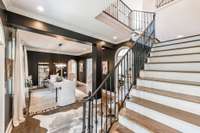 This home has been opened up the create a more modern layout. Refinished or new wood floors on every level.