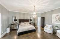 The oversized owners suite has endless options for another sitting space, office or a crib.