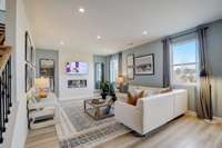 Livingroom- The Picture is of a model.