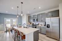 Kitchen- The Picture is of a model.