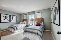 2nd bedroom- The Picture is of a model.