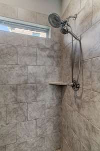 Gorgeous Tile Walk-in Shower  - - - Primary Bedroom Bathroom (Attached Ensuite) (Full Bathroom # 2 - Downstairs)