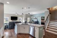 Spacious Kitchen with Granite Countertops