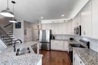 Spacious Kitchen with Granite Countertops