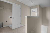 Washer and Dryer hookups upstairs.