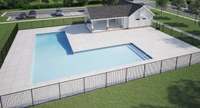Pool currently under construction in the community