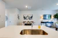 This is not of actual home, this is an end unit of our Model home