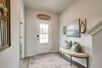 This is not of actual home, this is an end unit of our Model home
