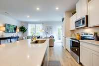 This is not of actual home, this is an end unit of our Model home