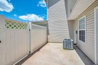 Large fenced in patio! HVAC is 5 years old!