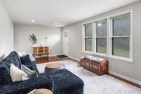 Fresh paint throughout, and so much natural light!