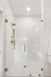 Yes- you can get a whole body shower experience to wash off the day or to jumpstart your day.  *Model home photos for representation, actual features and finishes may vary.