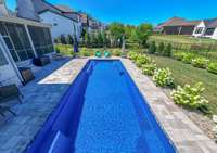 Welcome to your private backyard oasis, featuring a heated saltwater pool—perfect for refreshing summer fun and relaxation.
