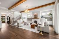 This beautifully designed 4-bedroom home (could easily be 5 bedrooms) offers a spacious open layout with luxury finishes throughout.