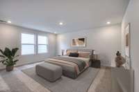 Virtually Staged Photo of Actual Home