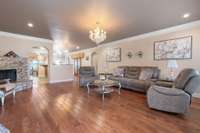 Your formal living room also has recessed lighting, hardwood flooring & stacked stone fireplace. 532 Johnstown Dr. Smyrna, TN 37167