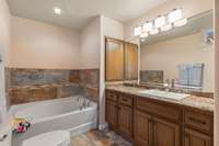 Another view of your large private bath with a garden tub with tile backsplash. 532 Johnstown Dr. Smyrna, TN 37167