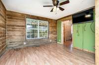 Primary Suite with exposed Logs - TV included