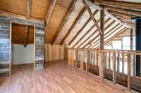 Another view of the loft and closet