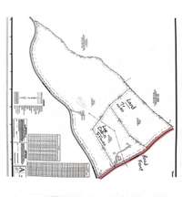 LOG CABIN is on 6.5 acres  (taken from a larger tract of 42 acres) - see survey