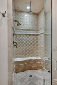 Spacious shower