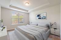 Image virtually staged to show potential layout.