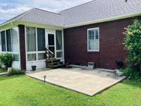 Patio accessed from the sunroom