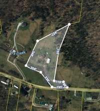 Aerial view of the 5.02 acres