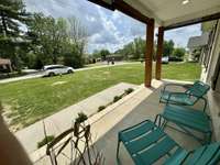 Perfect front porch for enjoying a cup of coffee