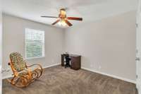 Bedroom 3 features a ceiling fan/light fixture and nice size closet.