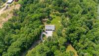 Aerial view of home.