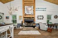 Fireplace in Living Room.