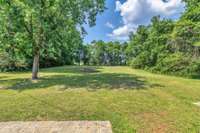 Rare to find a private yard like this on nearly an acre!