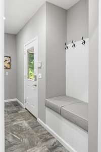 I love this mudroom/Laundry room entrance!
