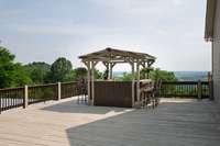 The pavilion space also boasts the most gorgeous views.