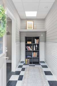 Private Exterior Entrance to your dedicated home office.  This space even has its own heating and cooling that is totally separate from the rest of the house.