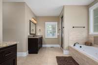 Two separate windows allow for tons of natural light.