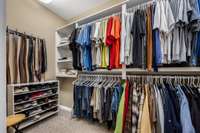 His closet. There is a whole other side that you cannot see from this angle.